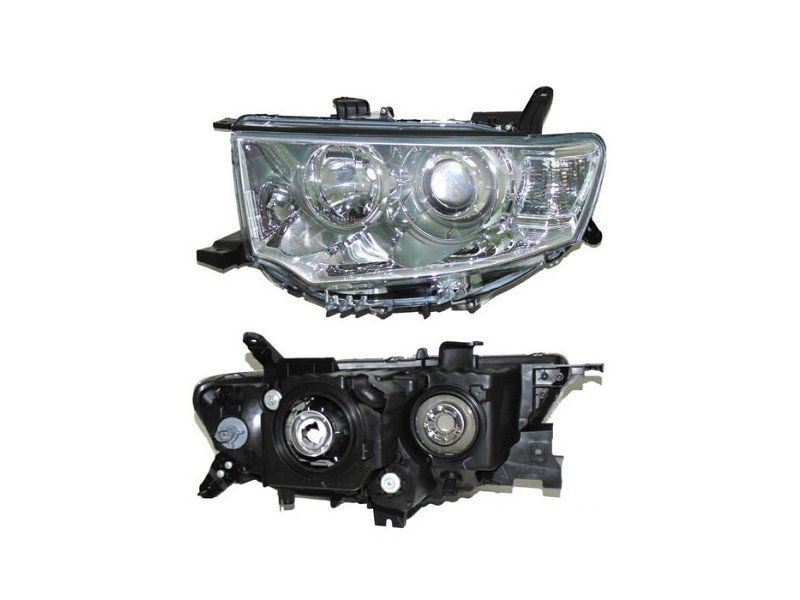 Far Mitsubishi L200/Triton 04.2010-, Mitsubishi Pajero Sport 2009-2015 DEPO stanga/dreapta, tip bec H11+HB3 manual/electric