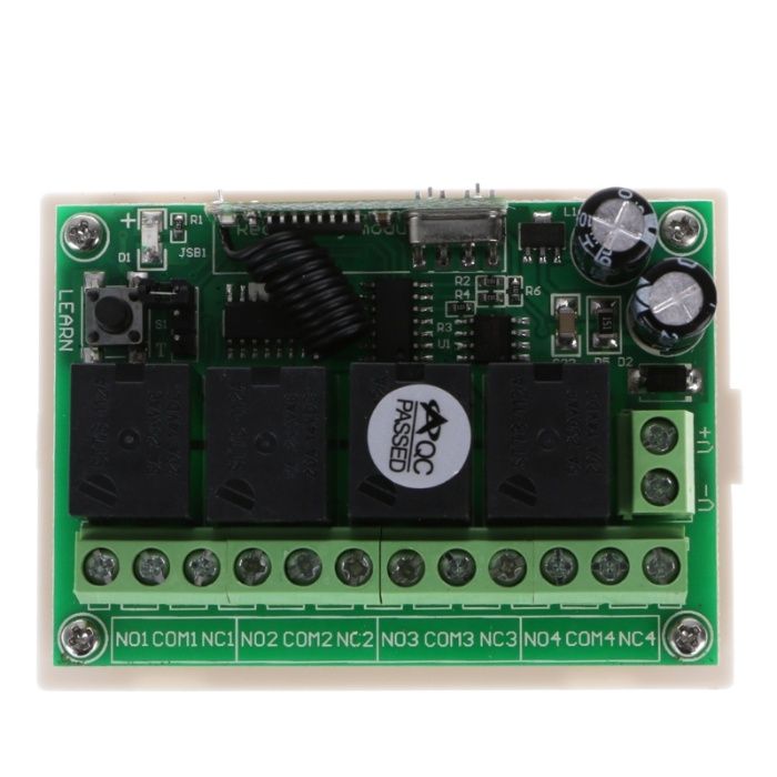 Modul remote control cu 4 relee 12V 433 MHz cu 2 telecomenzi