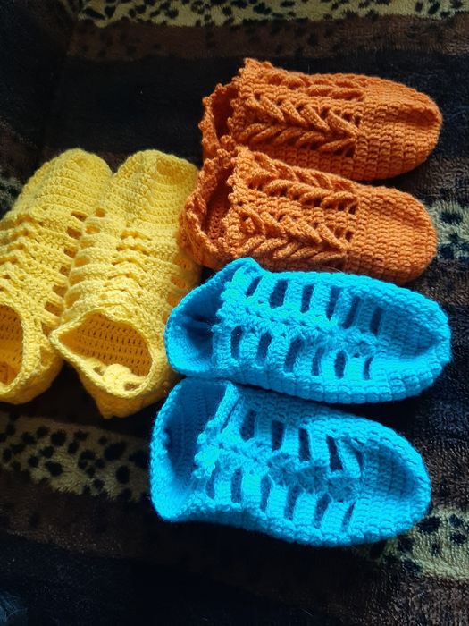 Мочалки ручного вязания