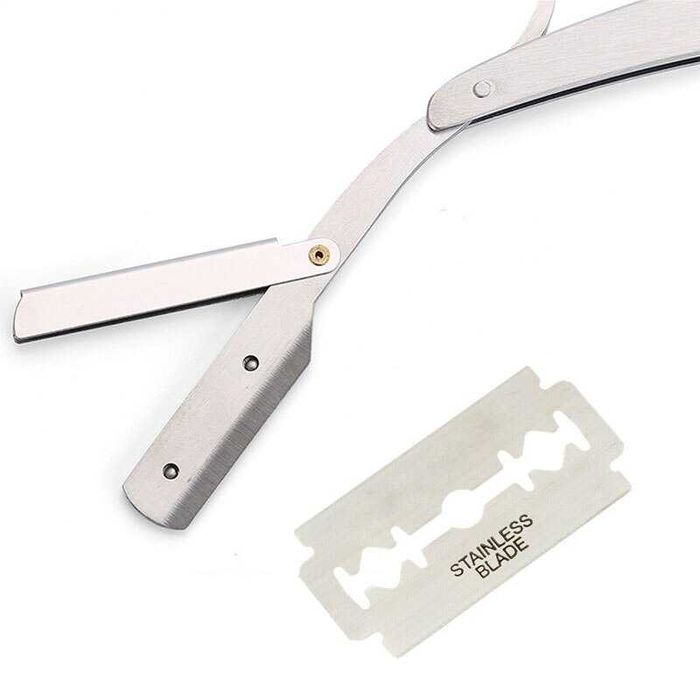 Set Brici profesional pentru barbierit + lama de rezerva