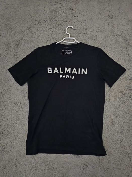 Tricou Balmain Paris Black White Logo – Mărimea S
