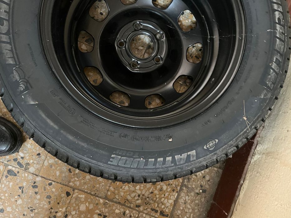 Janta tabla cu cauciuc nou michelin 215/65/16 pt logan/duster