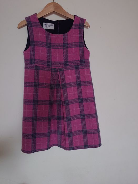 Детска рокля сукман 100% вълна 116см, 6 години