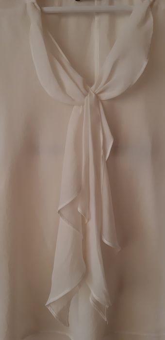Bluza Zara,alb unt,superba M