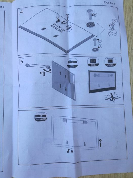 Продам крепления для телевизора к стене.