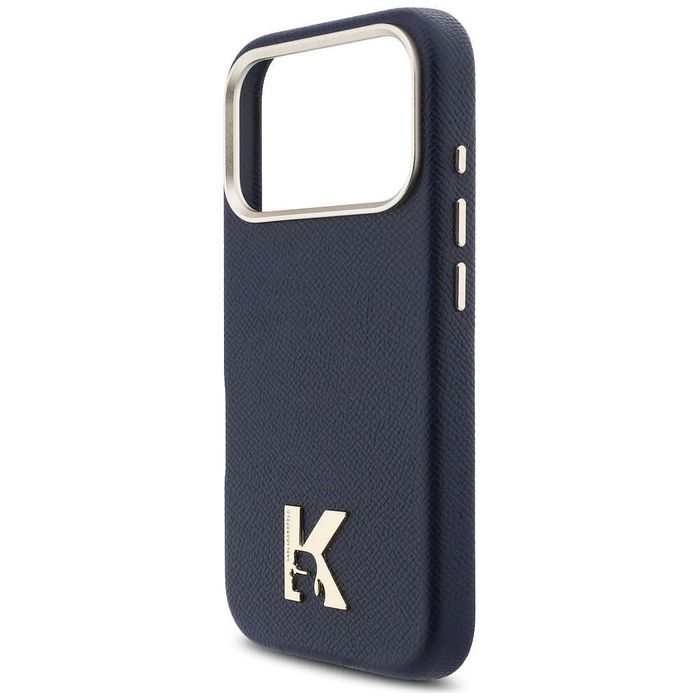 Кейс karl lagerfeld leather magsafe с k head logo за iphone 17 pro – b