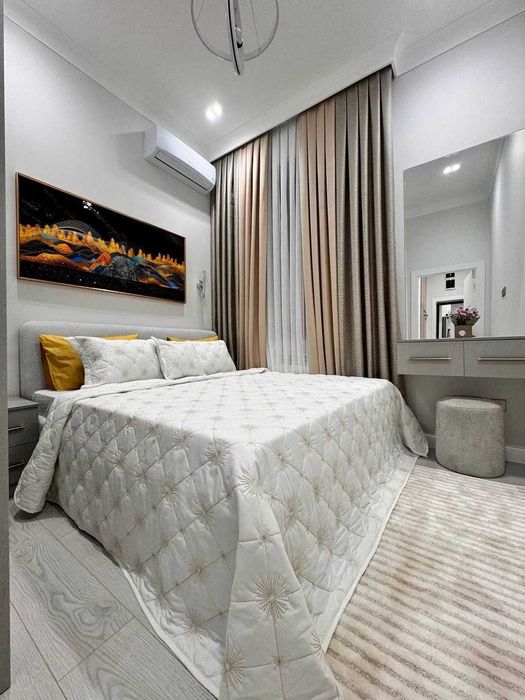 Уютная квартира с ремонтом в новостройке, Паркентский