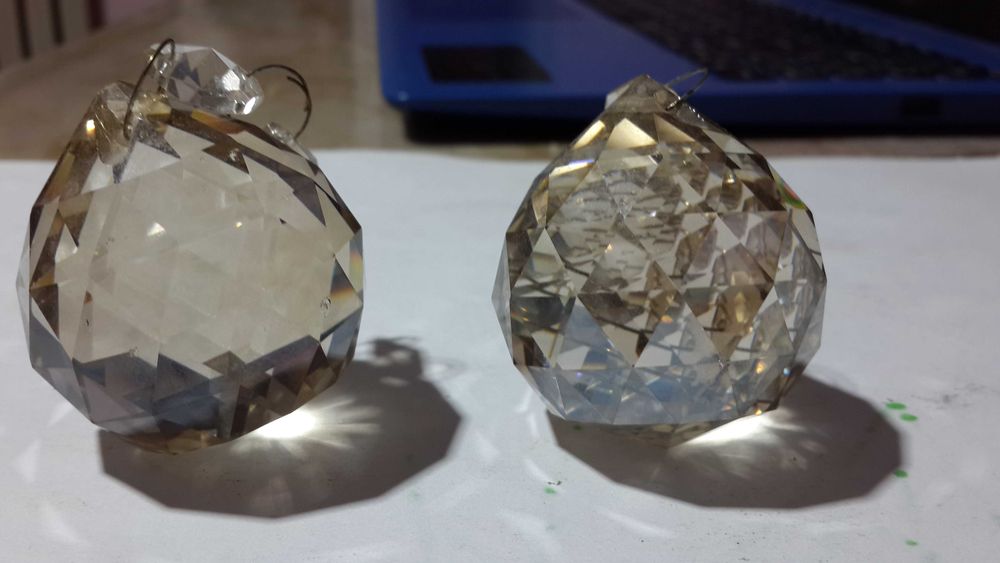 Хрустальные бусы "Шар" от люстры целый мешок в отличном состоянии