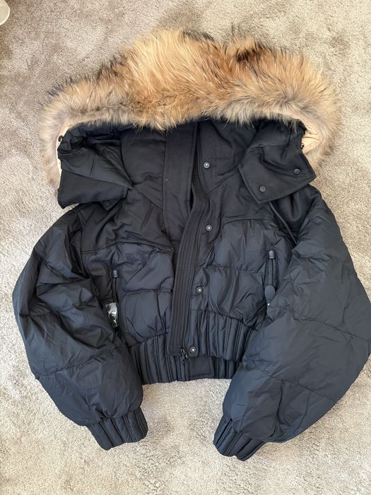 Зимно топло яке с естествен пух на качулката