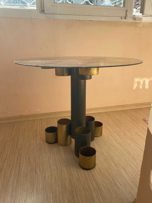 Голямо намаление-Винтидж дизайнерска маса, уникат, закупена от Франция