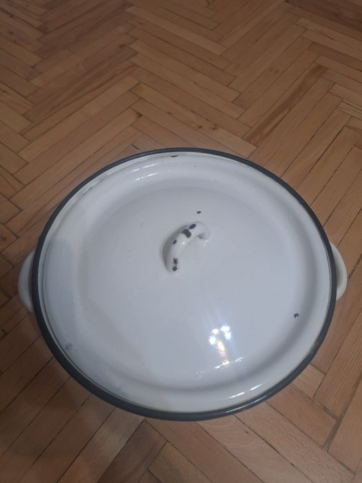 Ретро Тава.Канчета за храна.Голяма руска тенджера