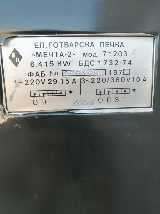 Готварска печка Мечта