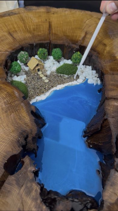 Masuta de cafea din rasina