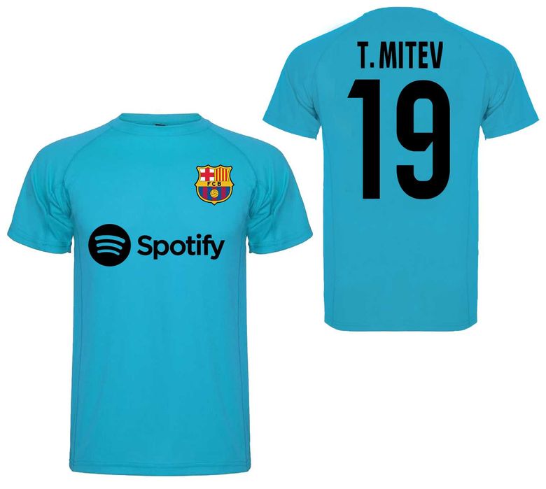 DRI-FIT ДЕТСКИ, МЪЖКИ тениски Барселона Barcelona YAMAL с ИМЕ по избор