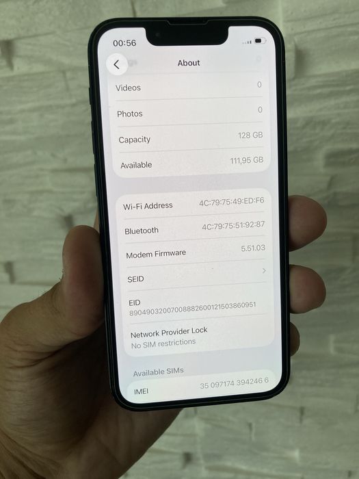 iPhone 13 Mini , 128 GB , 100% Bateria