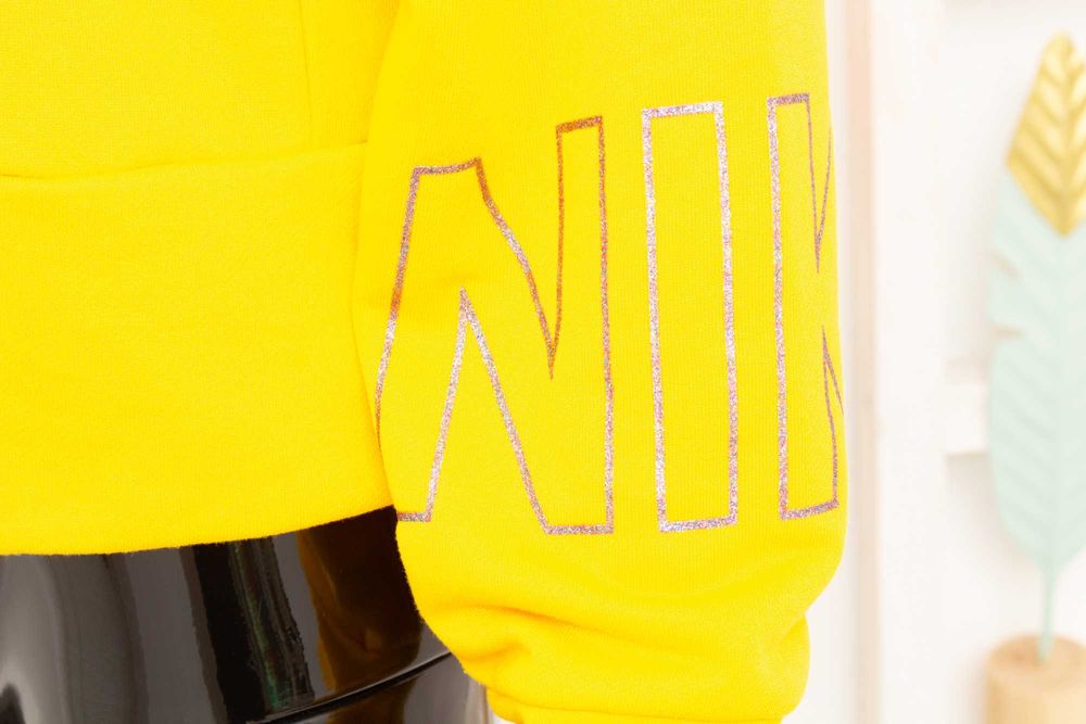 Nike оригинална блуза Dri-Fit свободен модел за спорт блестящо лого М