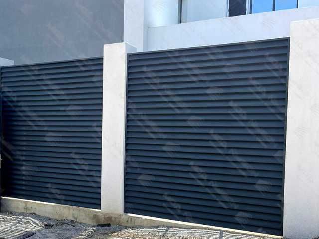 Забор жалюзи горизонтальный