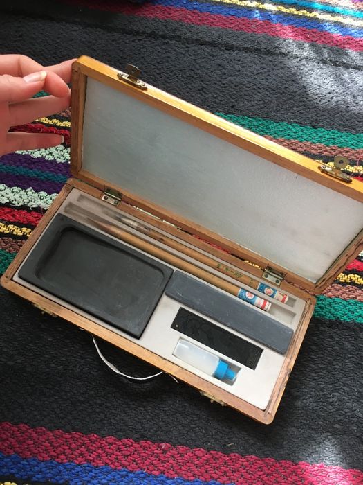 Ретро Японски Калиграфски сет , нов