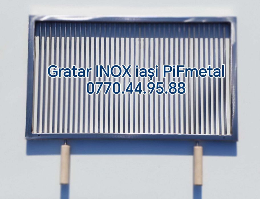 Gratar INOX AISI 304 tije 6 , 8 sau 10 milimetri. gratar caramida seminee sobe