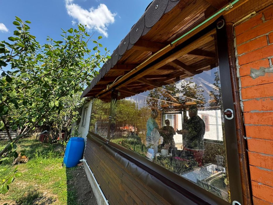 Folie transparenta terasa foisor folii confecționate in funcție de necesitățile fiecărui  client