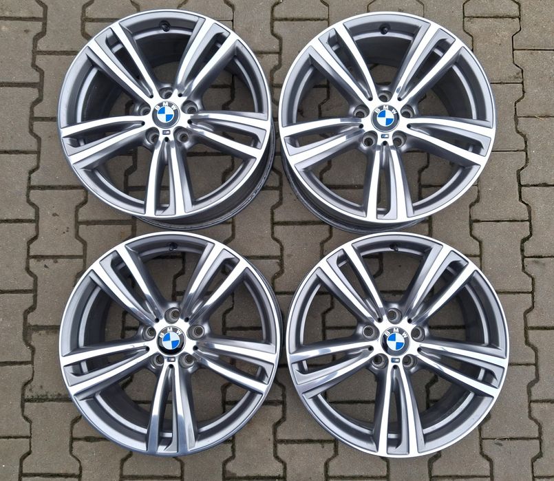 Jante BMW M pe 19 Diamond Cut originale 3 F30 4F32 roti anvelope jenti