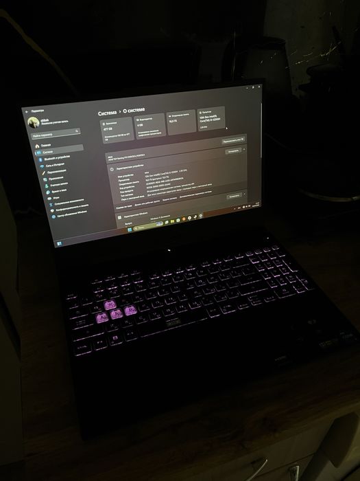 Игровой ноутбук ASUS TUF GAMING F15 i5-12500H 2.5GHz/16GB/512/3050