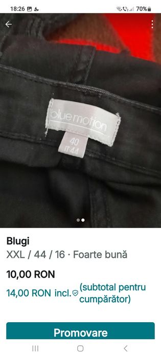 Blugi negri in stare f buna