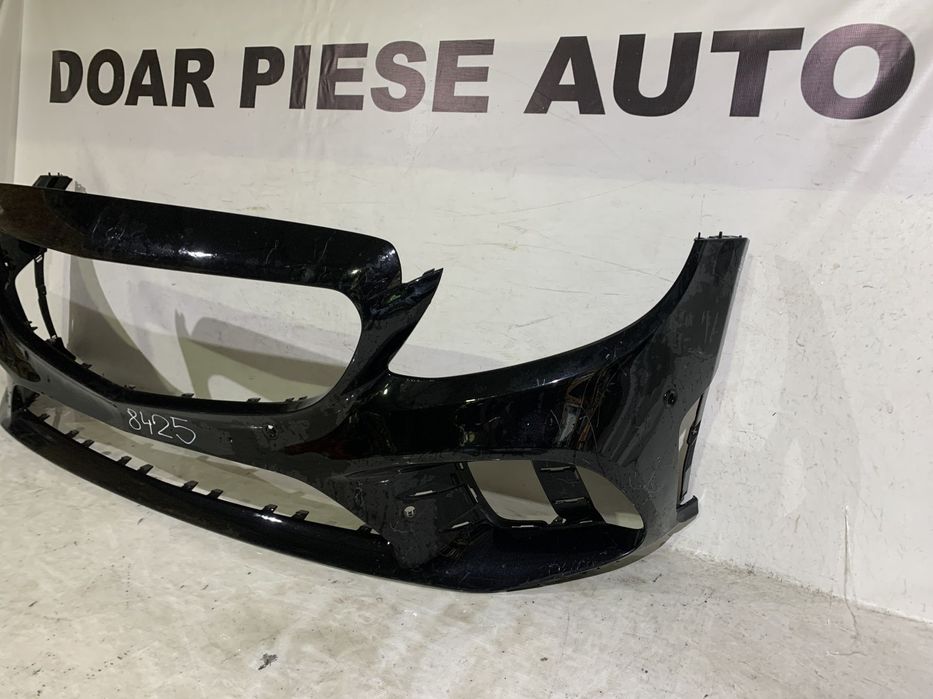 Bara fata Mercedes C-Class AMG, W205, facelift, 2018, 2019, 2020, 2021, cod origine OE A2058856002, cu gauri pentru senzori de parcare (6).