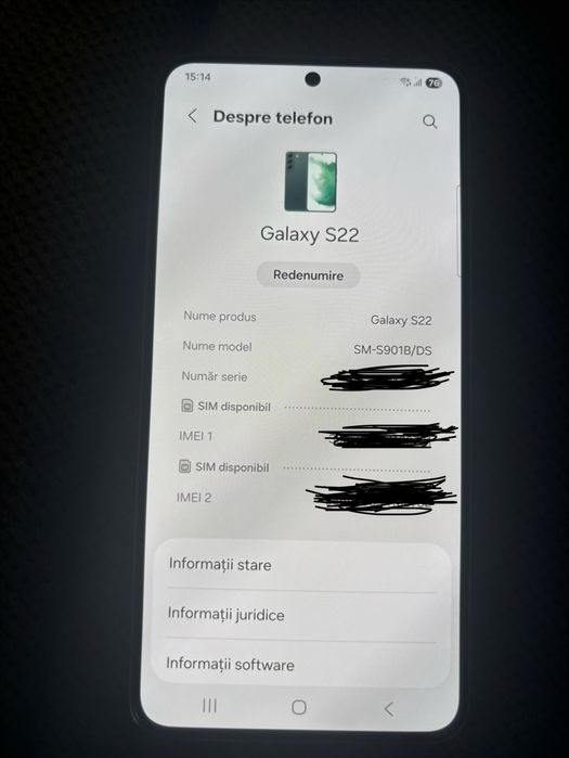 Samsung Galaxy S22 (pentru piese)