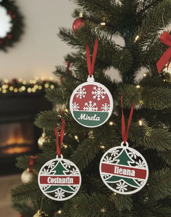 Globuri Crăciun Personalizate cu Nume