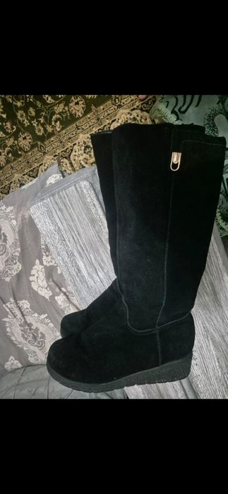 Сопоги женское, замшевые