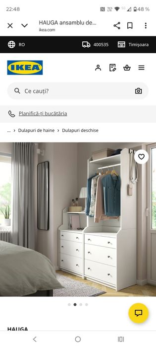 Dulap de haine doua bucăți Ikea