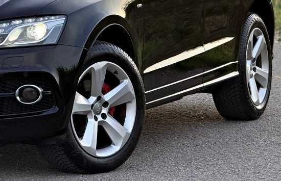 Set 4 roti R19, ORIGINALE ,5x112, AUDI, VW, , de iarna, jante+anvelope