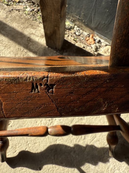 Антикварен капитански стол / Англия / 19-ти век