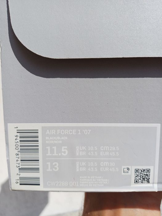Nike Air Force 1 Low - размер 45.5