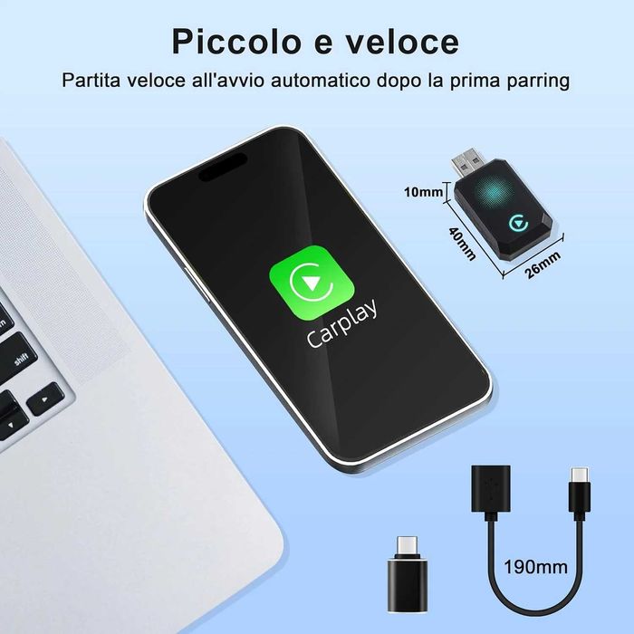 CarPlay Wireless Adapter – безжичен адаптер за Apple CarPlay 2025