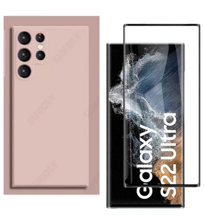 Husa Samsung S23/S24/S25/S26/Plus/Ultra Compac +Folie Sticla Silicon Plexi