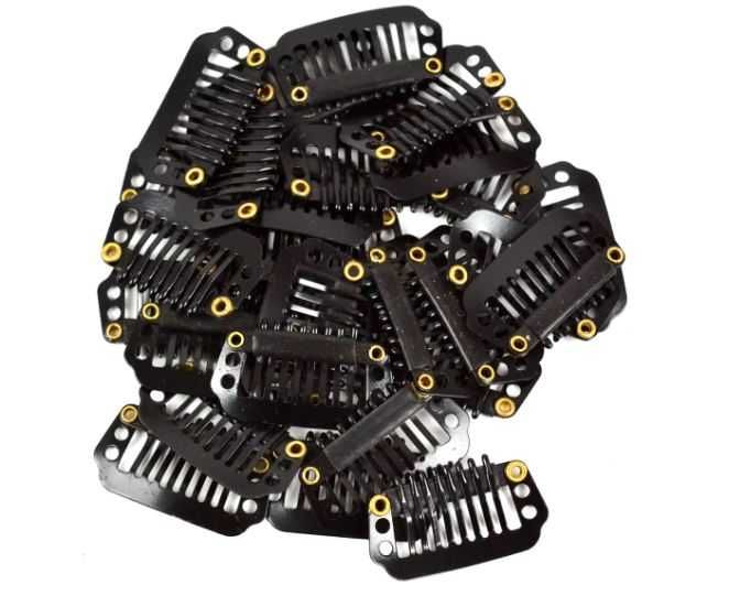 Клипси/шноли за екстеншъни - коса за удължаване, със силикон, 8/9 зъба