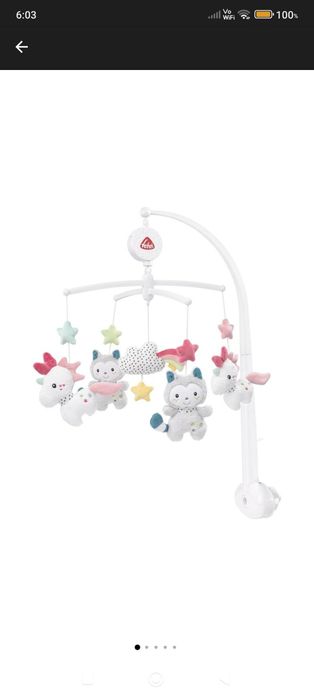 Carusel muzical mobil pentru patuț - Aiko & Yuki