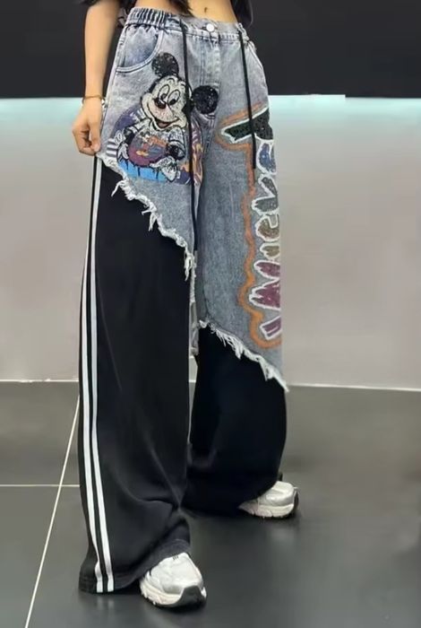 Дънки Disney в комбинация с варен памук