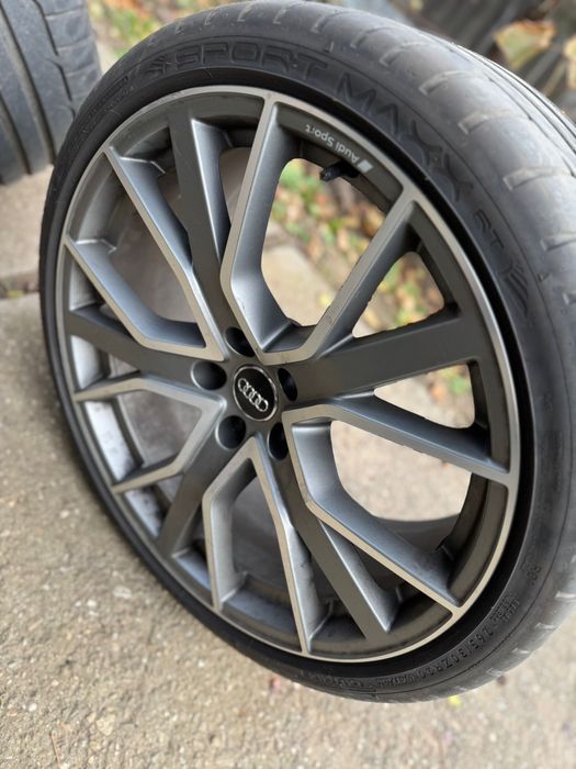 Vând set 4 jante originale Audi Sport echipate cu anvelope Dunlop Maxx Sport