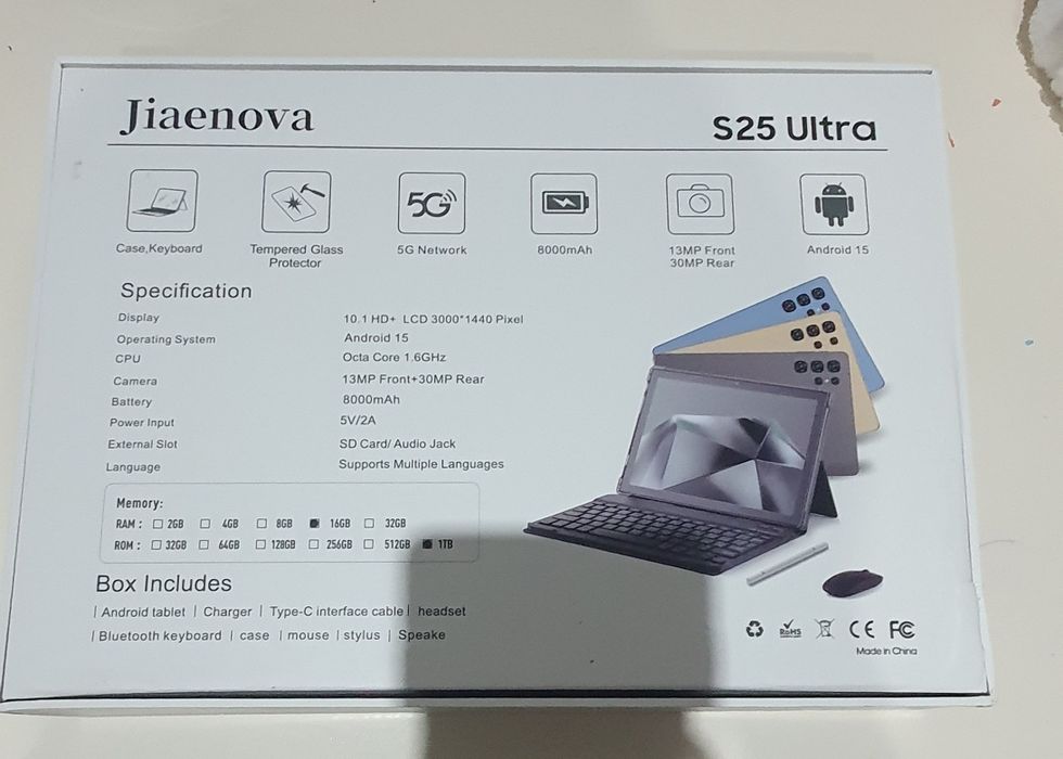 Samsung Tab s25 Ultra Планшет 1 терабайт