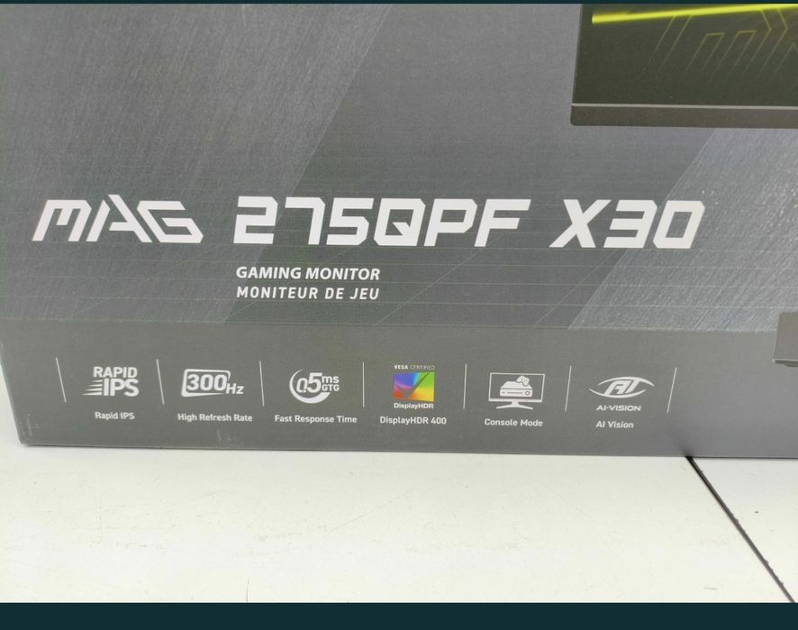 Монитор:MSI MAG 275QPF 27" 2K 300hz Rapid IPS, 0.5ms, HDMI, DP (Black)