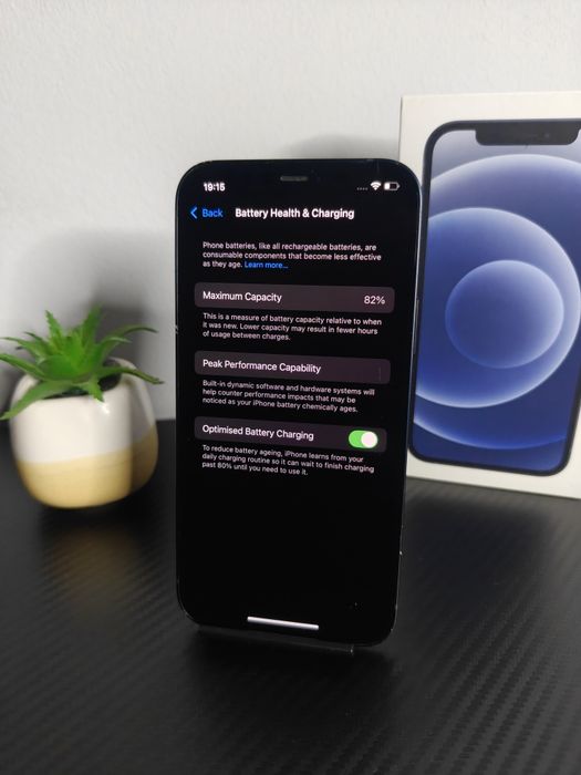 iPhone 12, 64GB Black • Perfect Functional! • Condiție Excelentă!
