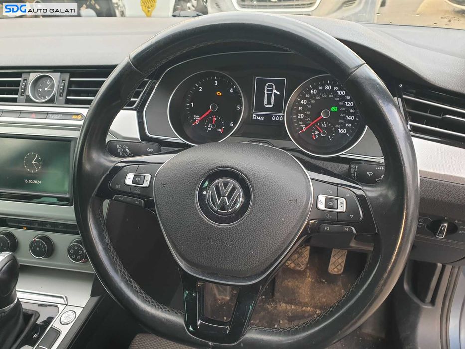 Volan Piele 3 Spite cu Comenzi Fara Airbag Volkswagen Passat B8 2014 - 2023 [C8795]