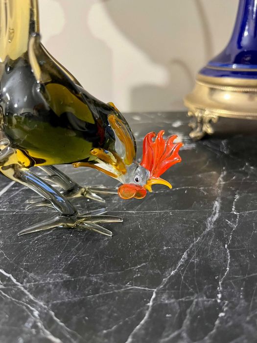 Deosebit obiect decor-cocos Murano-original-Italia