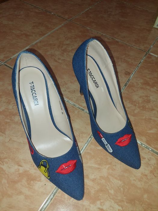 Туфли  джинсовые