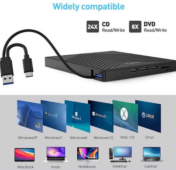 Driver CD/DVD Extern, 3.0 (real), Ultraportabil, NOU