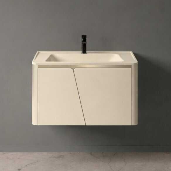 PVC шкаф за баня с мивка ALBA IVORY 70 см