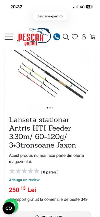 Lanseta Feeder Jaxon Antris + Mulimeta Trabucco